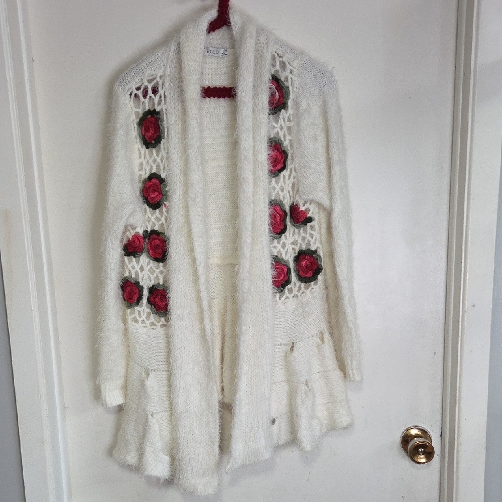 Floral Knit Women Sweater